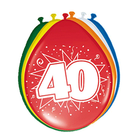 40 years birthday party decoration package guirlandes/balloons/party letters