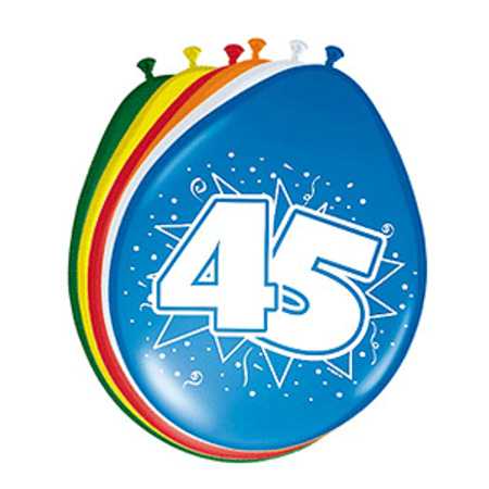 45 years birthday party decoration package guirlandes/balloons/party letters