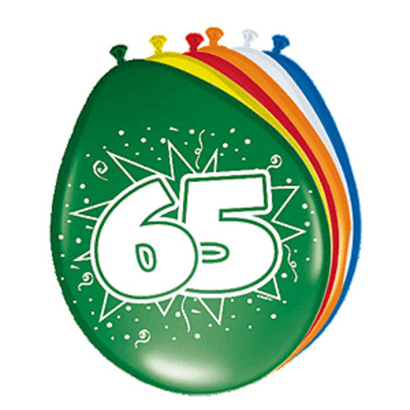 Folat Party 65e jaar verjaardag feestversiering set - Ballonnen en slingers