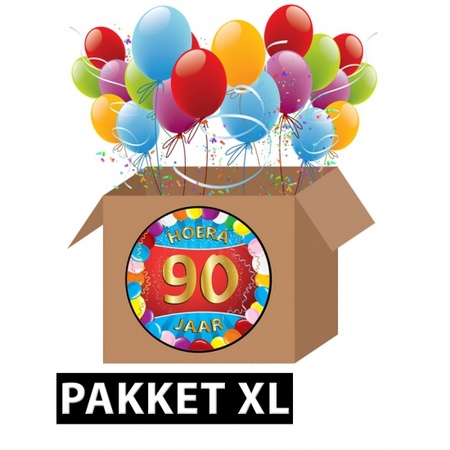 90 jaar feest versiering voordeelbox XL