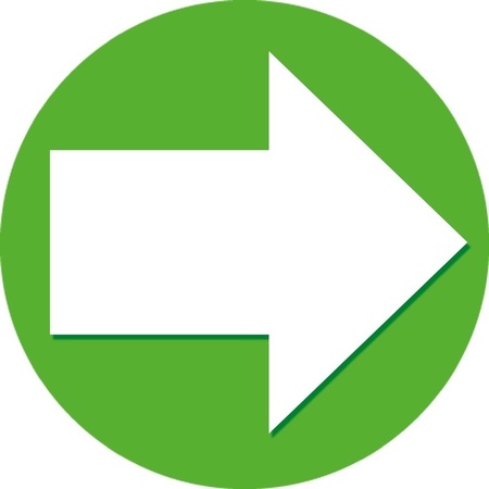 Accent arrow sticker green