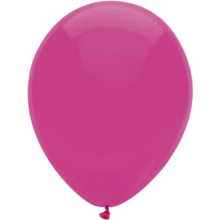 Ballonnen verjaardag/thema feest - 200x stuks - roze/donkerroze