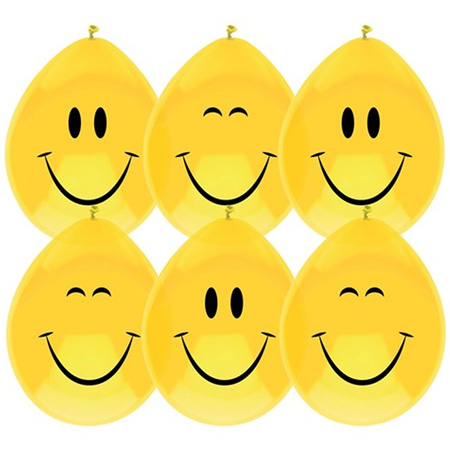Haza - Balloons - Smileys print - yellow - 6x