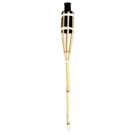 5x Bamboo torch 60 cm with olie 1 L pack