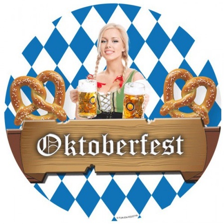100x Viltjes Bayern Oktoberfest opdruk