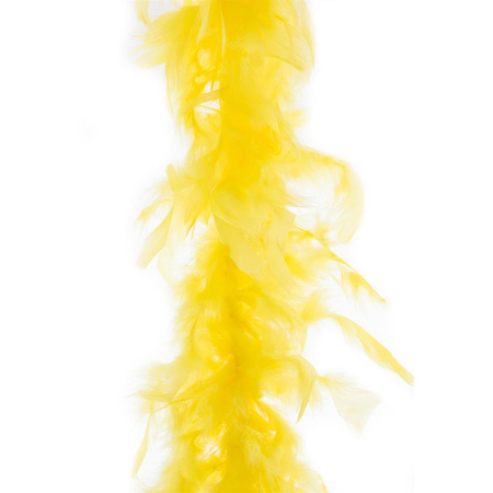 Carnaval feathers boa color yellow 1.90 meters