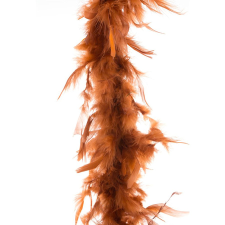 Carnaval feathers boa color copper 2 meters