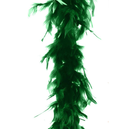 Carnaval feathers boa color mossgreen 2 meters