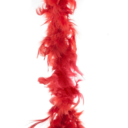 Carnaval feathers boa color red 2 meters