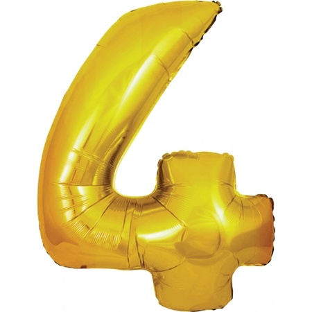 Foil balloon gold 4 