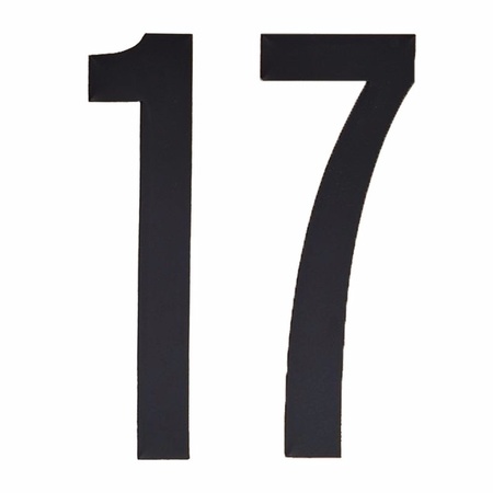Cijfers / nummers stickers 17