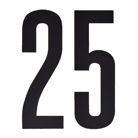 Cijfers / nummers stickers 25