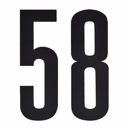 Cijfers / nummers stickers 58