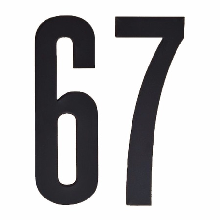 Cijfers / nummers stickers 67