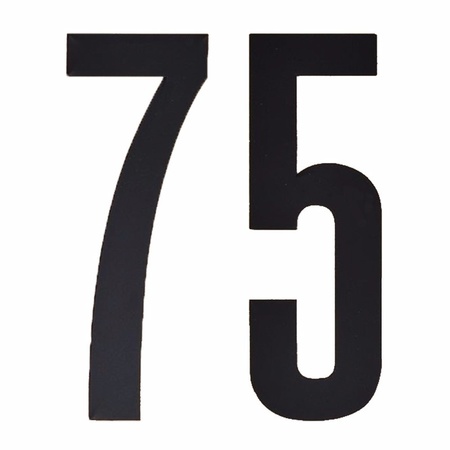 Cijfers / nummers stickers 75