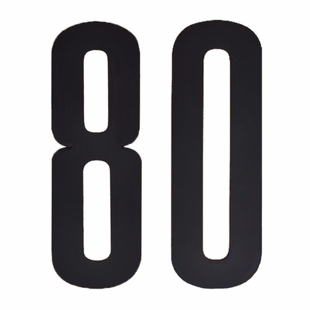 Cijfers / nummers stickers 80