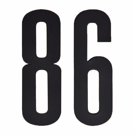Cijfers / nummers stickers 86