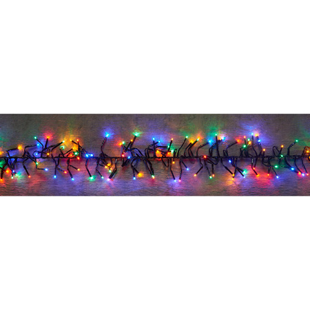Clusterlights colored 1152 white lights christmas lights with timer.