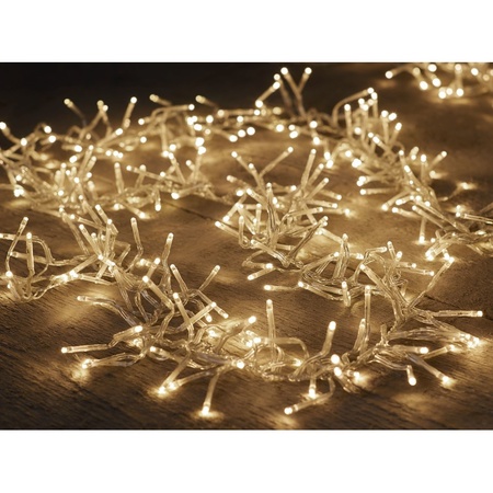 Christmas lights with timer warm white LED 4,5 m