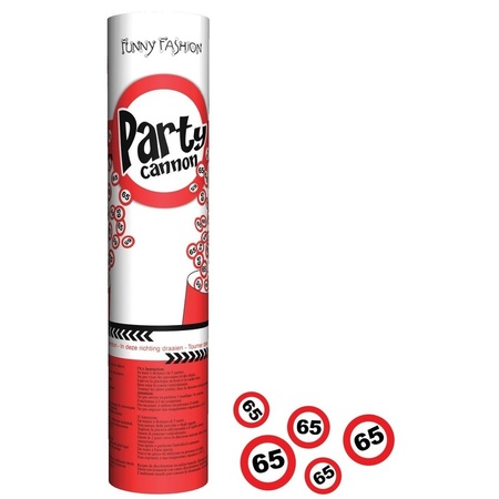 Party popper traffic sign 65 
