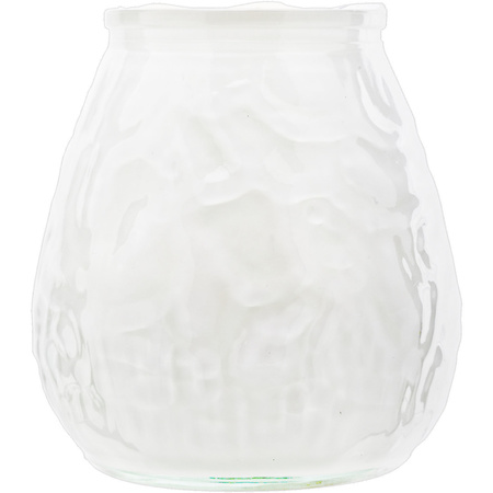White lowboy table candles 10 cm 40 burning hours