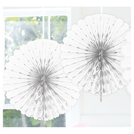Decoration fan white 45 cm