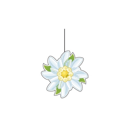 Edelweiss bloemendecoratie 14 cm