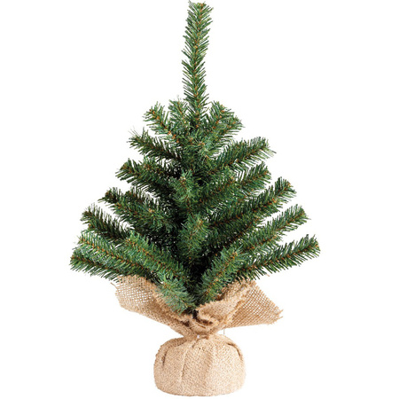 Mini christmas tree 45 cm - incl. christmas lights 300 cm - 40 warm white leds