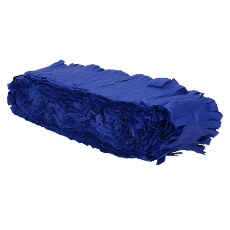 Feest/verjaardag versiering slingers donkerblauw 24 meter crepe papier