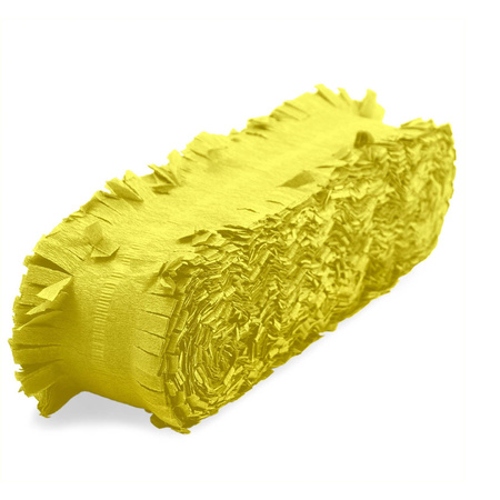 Party decoration guirlande yellow 24 meters crepe paper