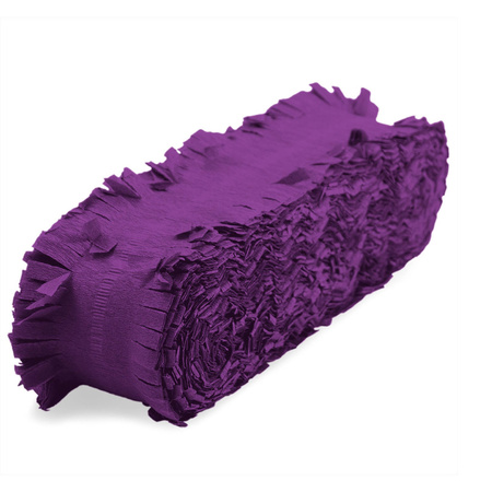 Party decorations combi set guirlandes black/purple 24m crepe paper