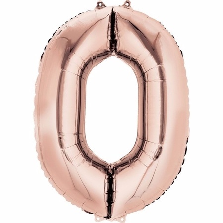 Helium/folie Ballonnen - 2024 - rose goud - 88 cm