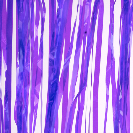 Purple transparent door curtain 200 cm