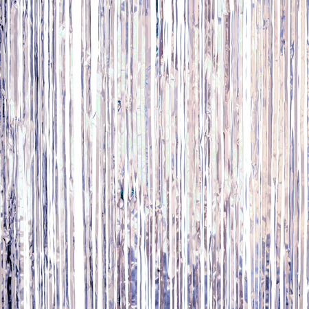 Folie deurgordijn zilver metallic 200 x 100 cm