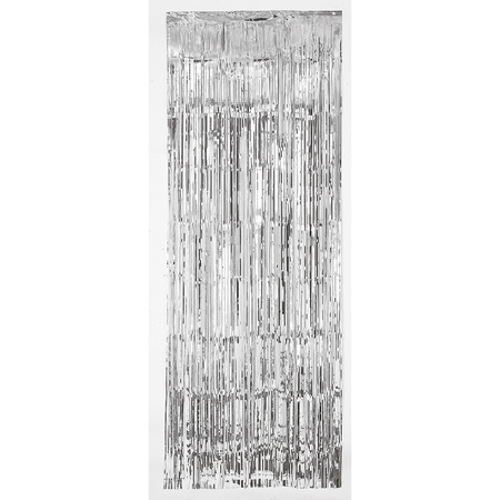 Silver metallic door curtain 243 cm