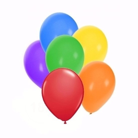 Coloured balloons 18 pieces