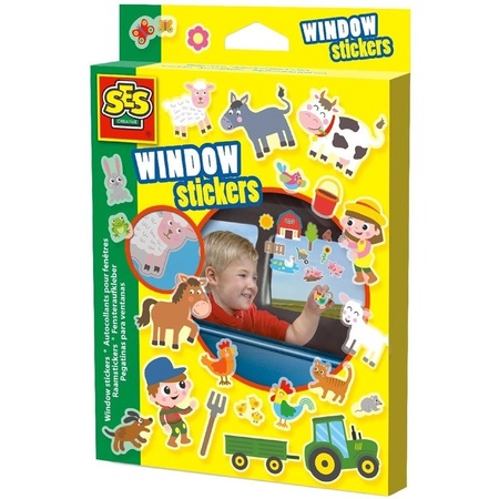Car window stickers set farm and Miffy theme