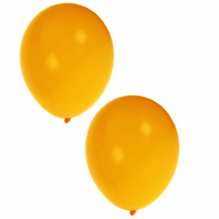 Gele versierings ballonnen 200 st