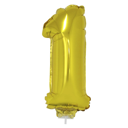 Opblaas cijfer 11 folie ballon 41 cm