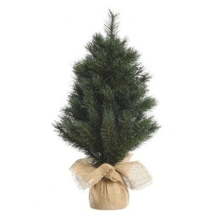 Mini christmas tree 45 cm - incl. christmas lights 300 cm - 40 colored leds
