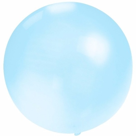 Bellatio decorations 10x large size balloons blue/pink dia 60 cm