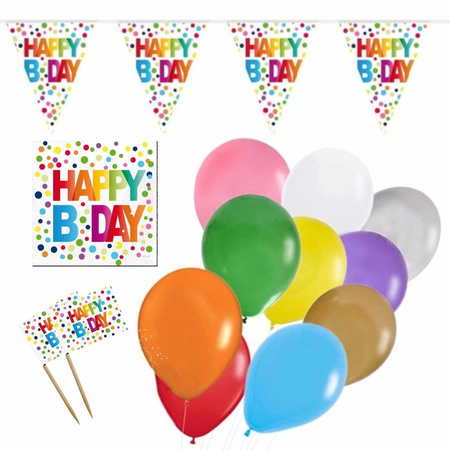 Happy Birthday decoration set for every age
