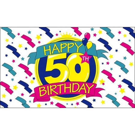 Verjaardags vlaggen 50 jaar