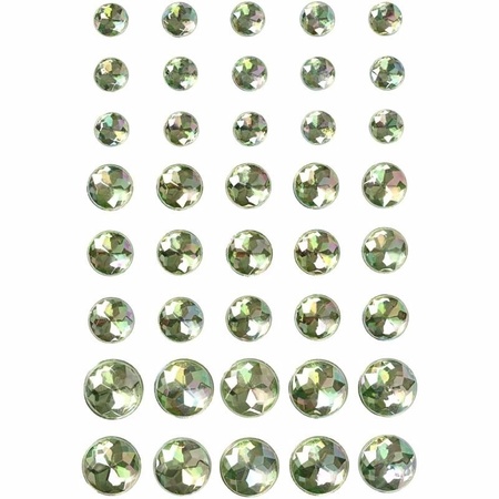 Hobby green adhesive pearls 40x pcs
