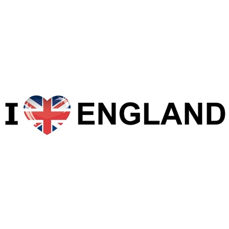 Bumper sticker I Love England