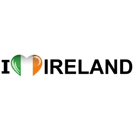 Bumper sticker I Love Ireland