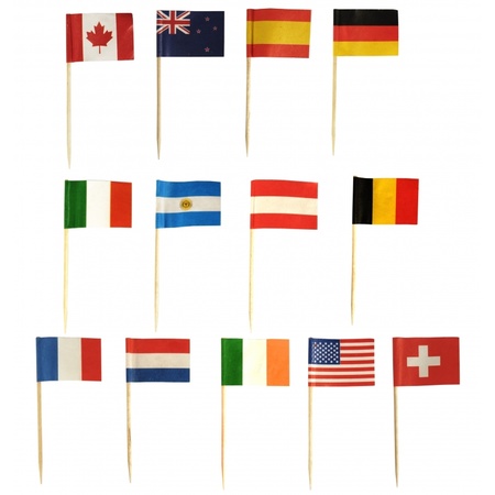 International flag skewers 500 pcs