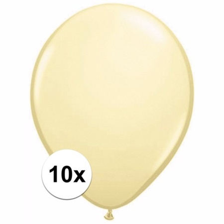 Ivoren ballonnetjes 10 stuks