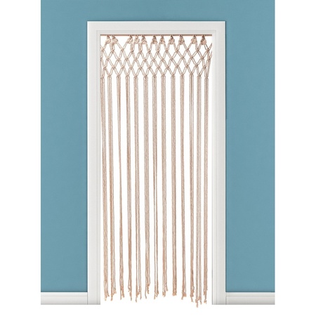 Natural cotton door curtain 90 x 180 cm
