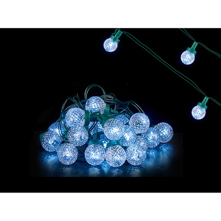 Christmas lights/Party lights cold white LED 600 cm on batteries